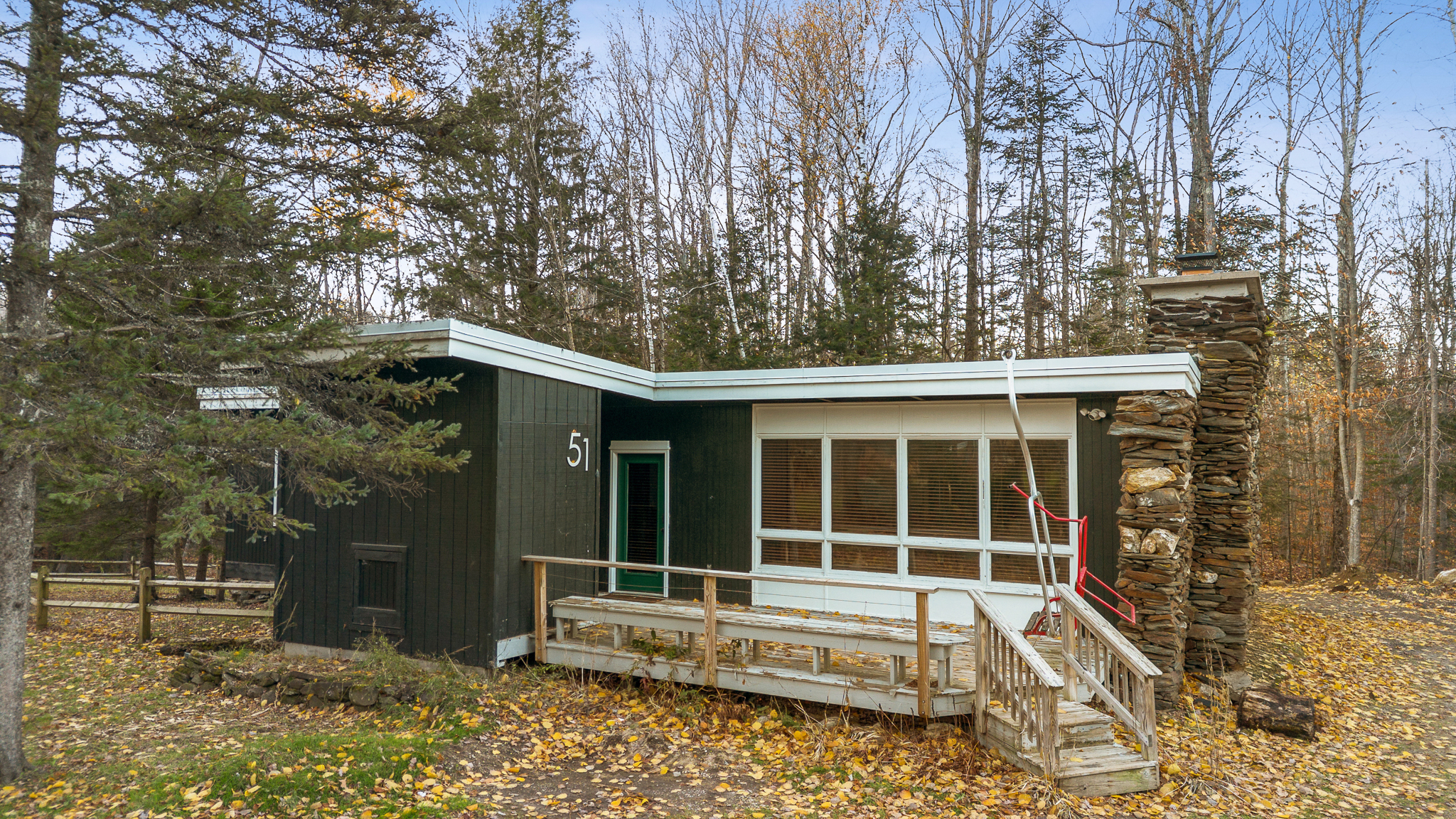 Lodge exterior, November